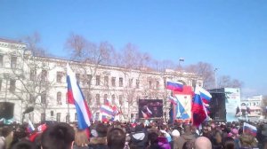 Севастополь. Россия. площадь Нахимова. 18.03.2014 г.