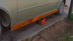 Пороги из профильной трубы