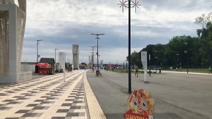 На дистанции полумарафона и финиш 10 км. Забег РФ Самара