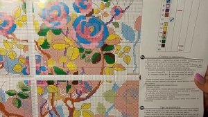 Обзор набора для вышивки „Цветущий шиповник"