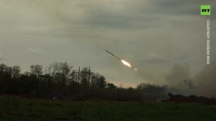 Russian 'Grad' rains down on Ukrainian forces
