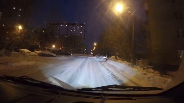 Свет Bi-Led Optima вид из авто смотреть онлайн