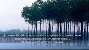 Псалом 106 Славьте Господа, ибо вовек милость Его