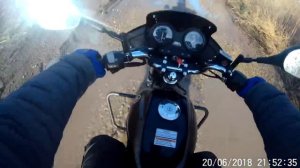 Предновогодняя покатушка на Yamaha YBR 125.Тест экшн камеры.
