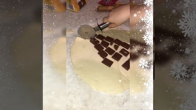 Пирог Ёлочка из слоеного теста
