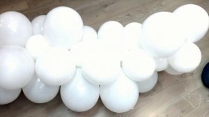 Оформление свадебной фотозоны | Органик гирлянда из воздушных шаров