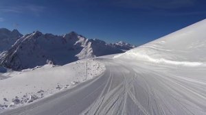 Приэльбрусье: Спуск Гара-Баши -- Азау. 13.02.2016г. расстояние 7км,  в 1 дубль.