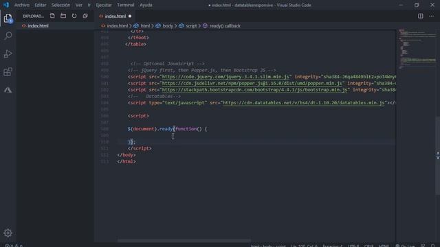 Datatables - Responsive