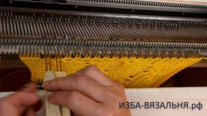 Араны и косы ⚡ Вязание на однофонтурной вязальной машине⚡Узор №141