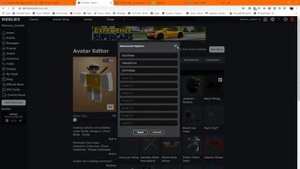 How to Use the Advanced Avatar Option in Roblox