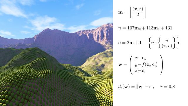 Painting a Landscape with Maths