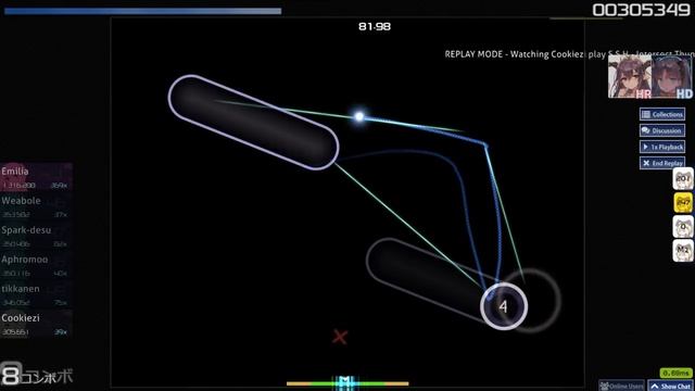 Cookiezi | S.S.H - Intersect Thunderbolt [ExTream Rabbit's Jumping Style [AR10]] HD,HR 81.84% 10.54