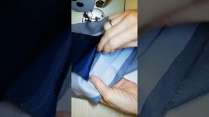 Прорезной карман с настрочной листочкой. #карман #прорезнойкарман #технология