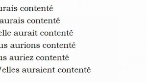 Изучение французского языка = Спряжение глаголов = Contenter