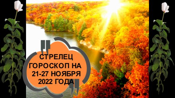 СТРЕЛЕЦ ГОРОСКОП НА 21-27 НОЯБРЯ 2022 ГОДА.