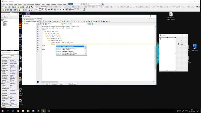Циклы: Поиск  счастливых билетов. Delphi 7