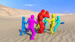 Super Strength NPC fights the Smart AI! (with Active Ragdoll Physics)