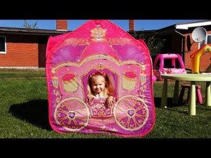 ✿ Принцесса Новая Карета и Замок Принцессы Киндер Сюрприз Disney Princess Play kinder surprise Toys