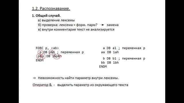 Макросы общего вида. Отличие процедуры от макроса. Блоки повторения. Макрорасширение. 16 лекция