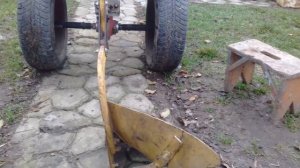 Переделка конного плуга в мотоблочный