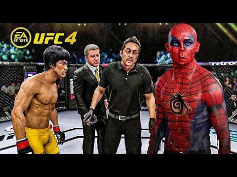 UFC 4 Bruce Lee vs. Spider-Man Ea Sports Ufc 4 Epic Fight