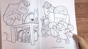 Корпорация монстров раскраски с монстрами