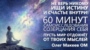 Не верь никому, ищи Истину и Счастье внутри! 60 минут Самоисследования себя. Олег Макеев OM