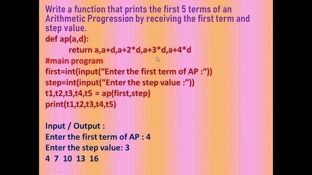 Functions in Python Class 12 Computer Science | Programs