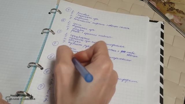 СОСТАВЛЯЕМ МЕНЮ НА НЕДЕЛЮ ВМЕСТЕ .СОСТАВЛЯЕМ СПИСОК ПРОДУКТОВ смотреть онлайн