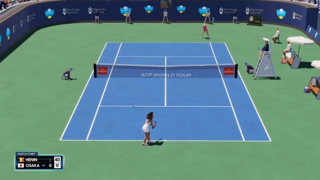 HENIN vs OSAKA | Friendly Match | AO Tennis 2 | Gameplay (PC)