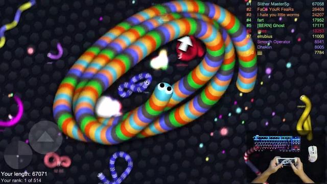 Slither.io A.I. 001 Strong Bad Snake Skin Hacked? vs. 356356 Snakes Epic Slitherio Gameplay! #286