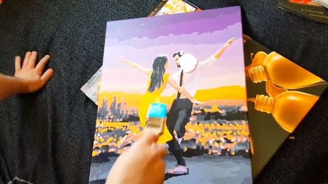 Желаю теплой Осени, купил новую осеннюю картину, покрываю свои картины лаком. смотреть онлайн