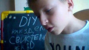 DIY как сделать свистульку из  трубочки