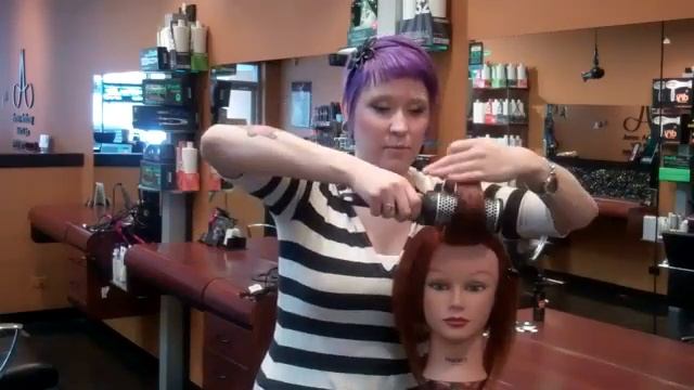 How to Blow Dry Perfect Side Swept Bang - James Anthony Salon смотреть онлайн