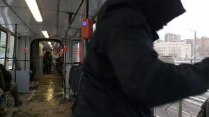 Трамвай, маршрут №62 ЛВС-97К б.1030 (23.11.2022) Санкт-Петербург