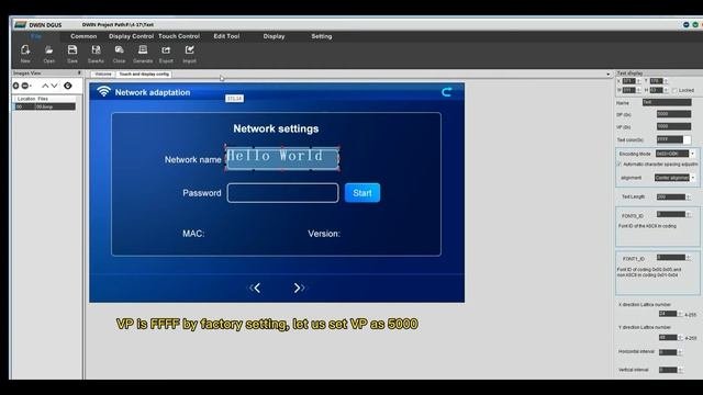 How to change the #text color and position by #DGUS#DWIN#UART