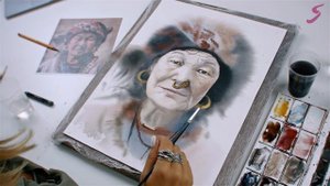 Онлайн-курс «Акварельный портрет» | Как нарисовать портрет акварелью