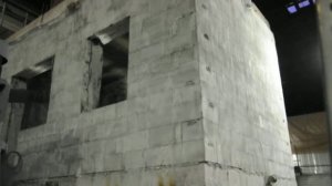 Сейсмика vs газобетон 1  Испытание фрагмента ЦНИИСК  Поперечное направление