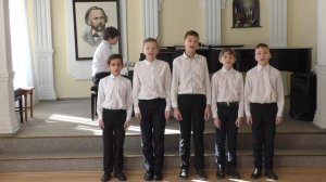 "Страна детей" сл.В.Крючкова, муз.Е.Крылатова. Фатеев Степан (фортепиано), квинтет мальчиков