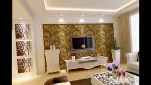 Обои для зала фото комбинированные