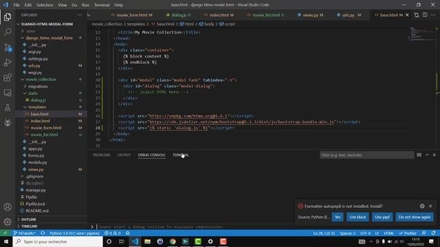 Modal Forms With Django+HTMX
