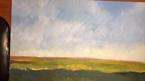 Как писать маслом. Простой пейзаж. Для начинающих