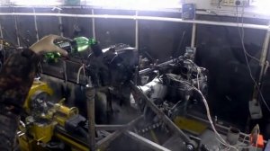 Токарный станок 1К62 с бензиновым мотором!!! Первая стружка.