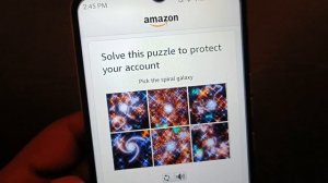 Amazon solve this puzzle to protect your account