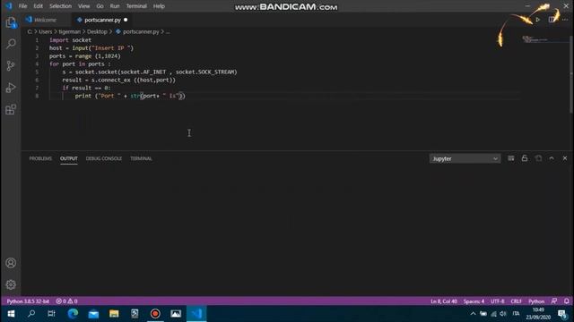 Crea semplice Port Scanner con Python3 смотреть онлайн