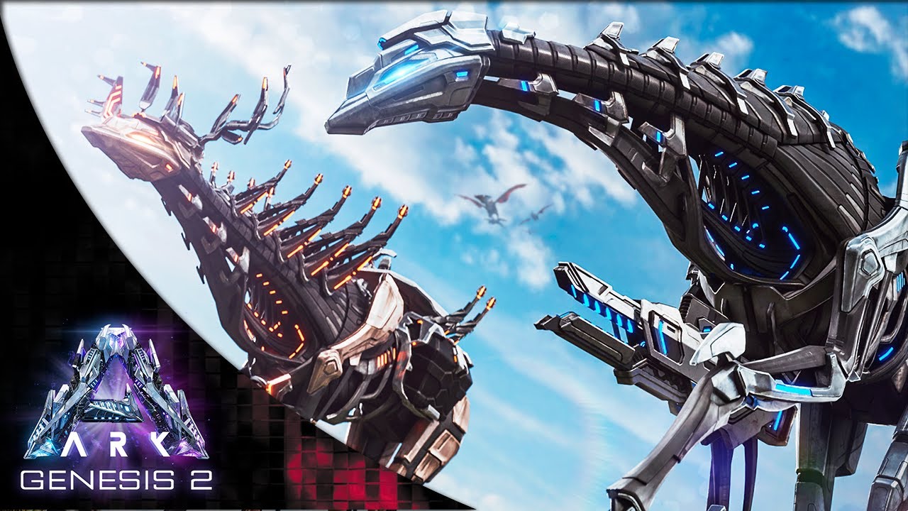 Ark: Survival Evolved- 33 серия (GENESIS 2) – приручаю Тек страйдера