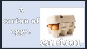 Containers and quantities: English Language