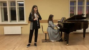 Мессаже «конкурсное соло» Солопова Мария-кларнет, Деревягина Мария-фортепиано, класс Малиёва Г.Л.