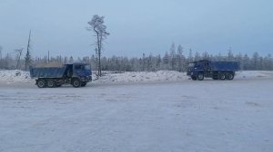 Север, вахта. Новое месторождение, городок и работа в карьере.
