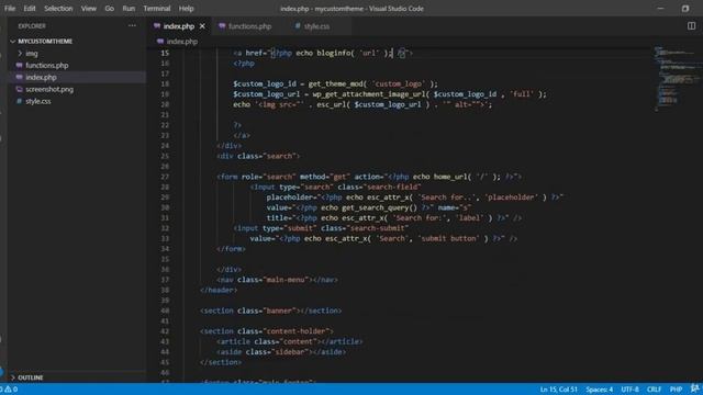 WordPress Theme Development Course with Bootstrap 5 in 2023: Add Navigation Bar